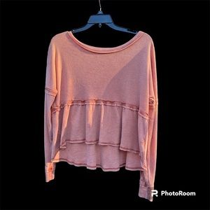 True craft orange long sleeve shirt, size XL, swoop neck‎